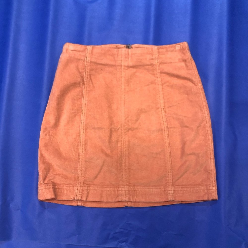 Free People Rust Orange Mini Skirt
